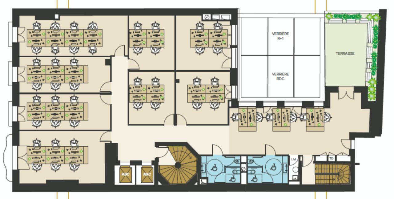 Bureau Paris 2525m² Location bureau Paris OLBUR2200744 20